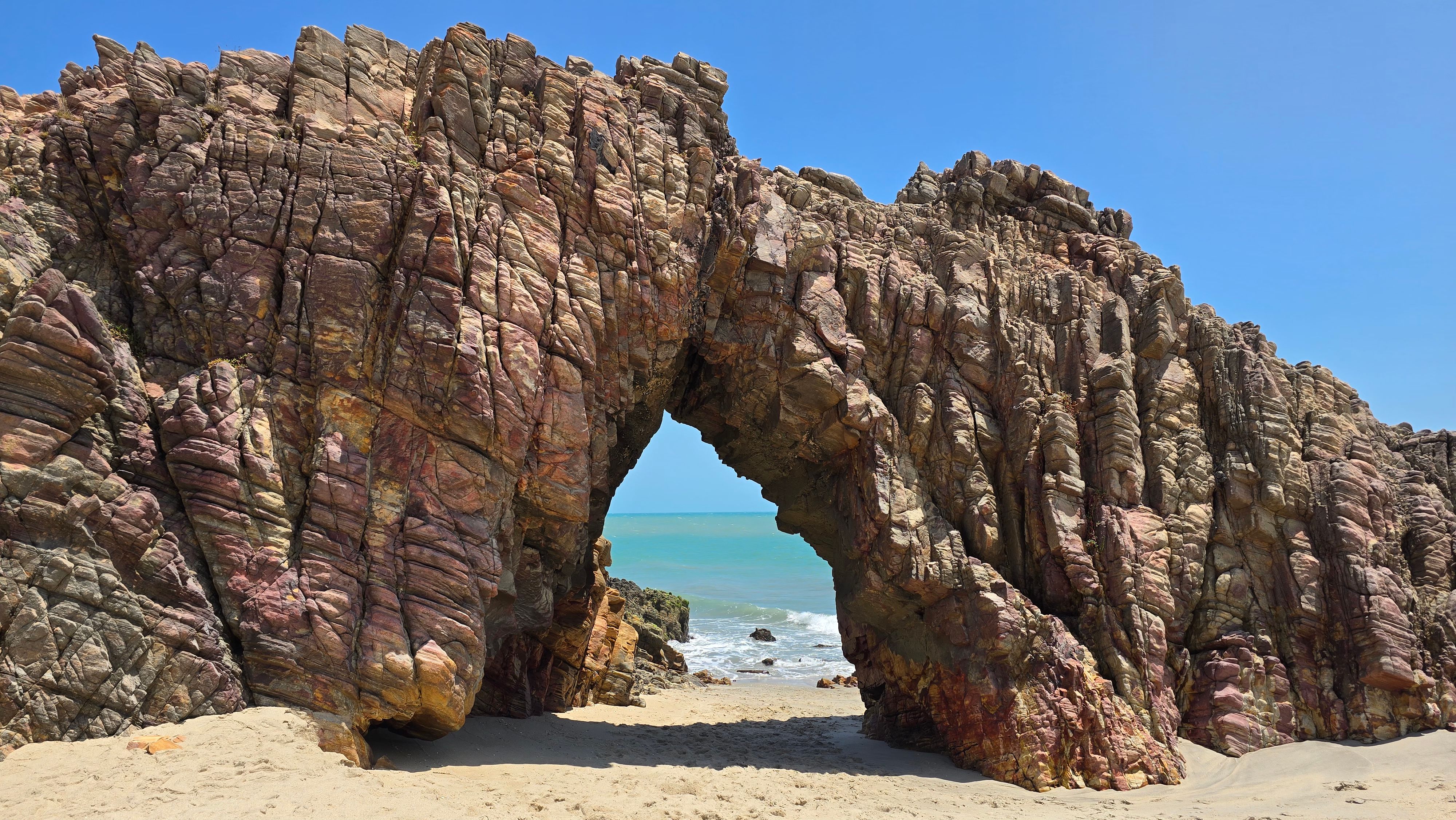 A rocky formation in Jericoacoara
